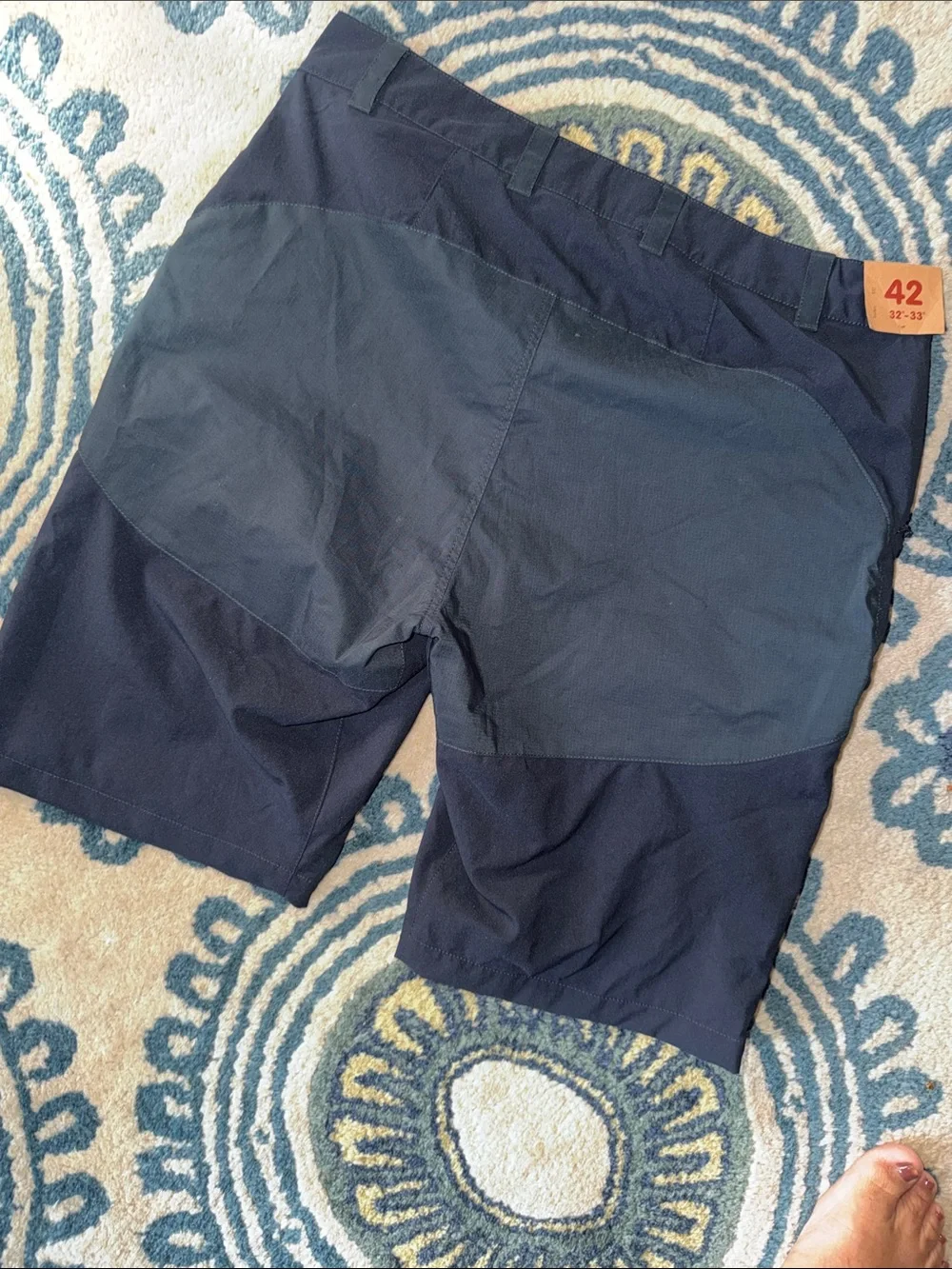 Fjallraven Ladies Dark Navy Two-Tone Abisko Trail Shorts